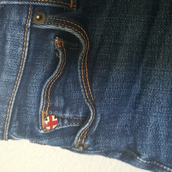 Hudson Asha cuffed Festival Indie Grunge Flirty Beachy Mid Rise shorts size 24 - Picture 4 of 11